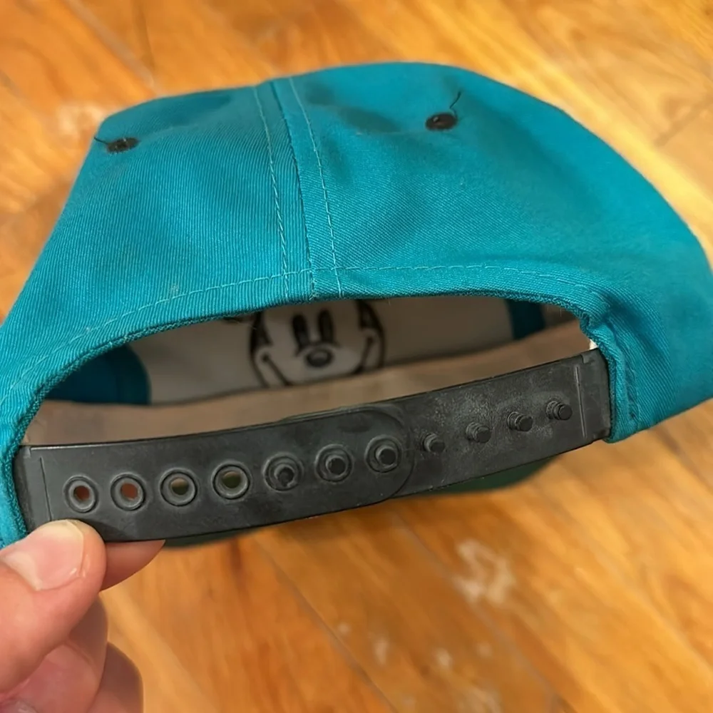 Vintage Disney Mickey Mouse Blue/Black Adjustable Snapback Hat/Cap - Picture 4 of 10